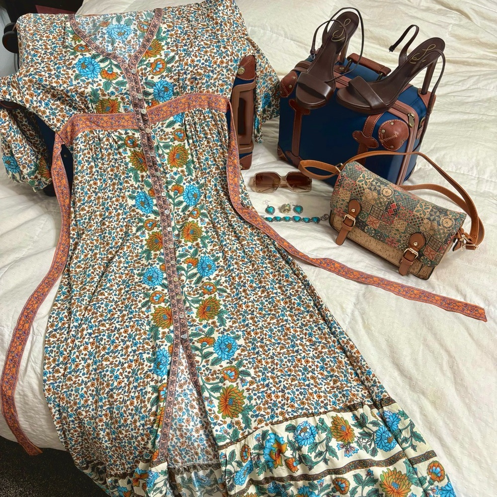 BOHO Bundle $100 ..for Dress, shoes, sandals, sunglasses, and jewelry included.